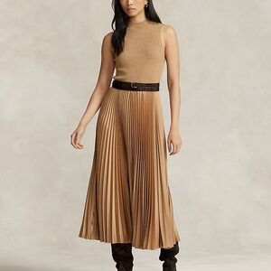 Polo Ralph Lauren Tan Midi Dress